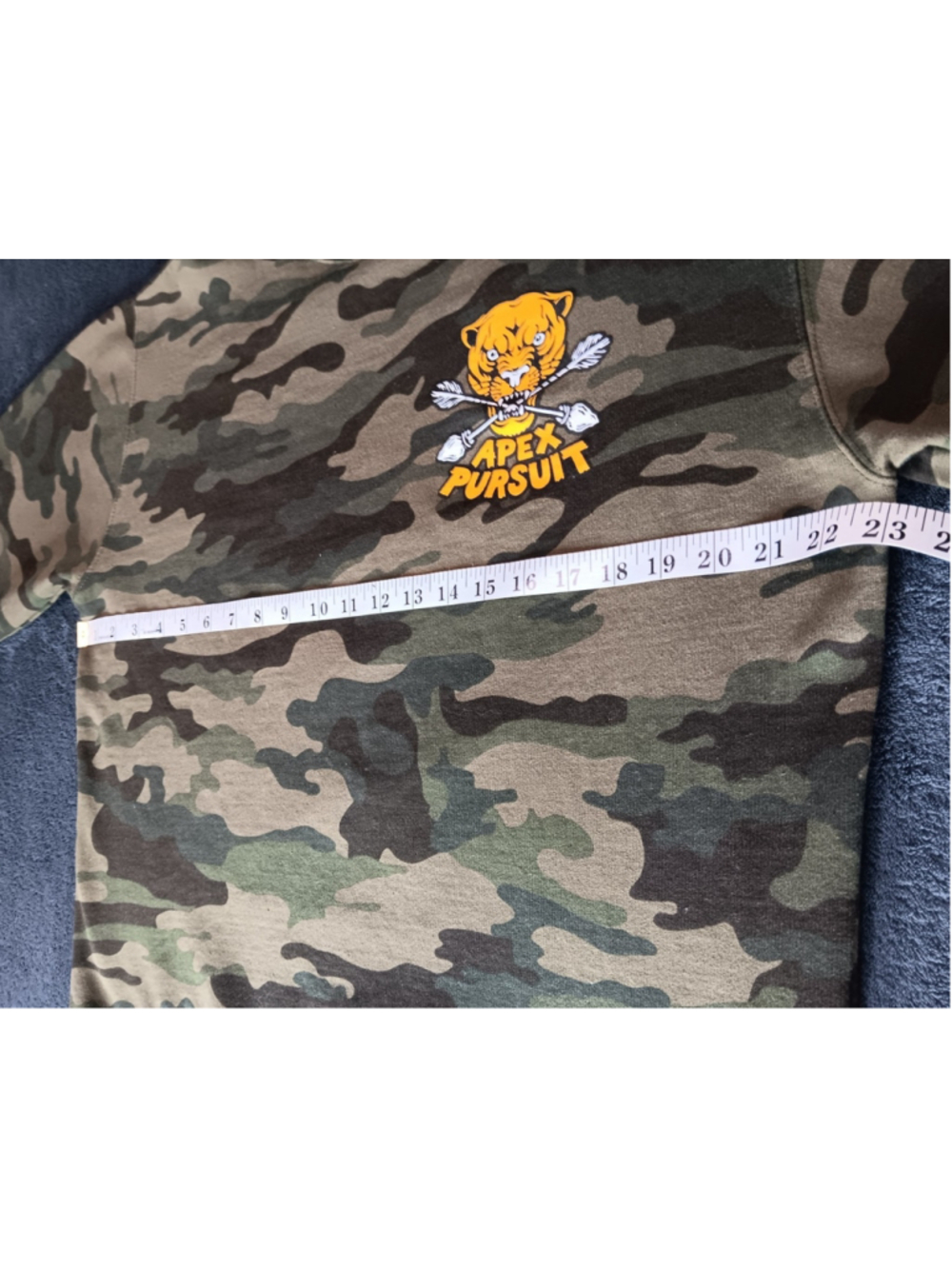 Apex Persuit Archery Adult Large Camo Sweatshirt Tiger Crewneck Bow Hunting - Picture 8 of 9